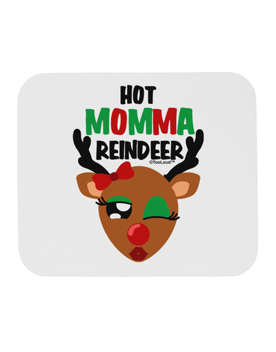 Hot Momma Reindeer Matching Deer Mousepad-TooLoud-White-Davson Sales