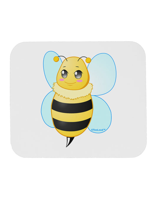 Cute Bee Mousepad-TooLoud-White-Davson Sales