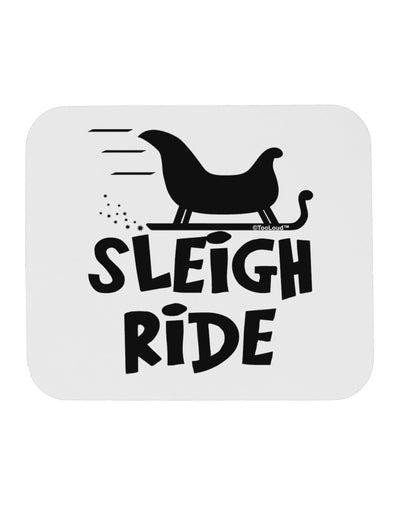 Sleigh Ride BnW Mousepad-TooLoud-White-Davson Sales