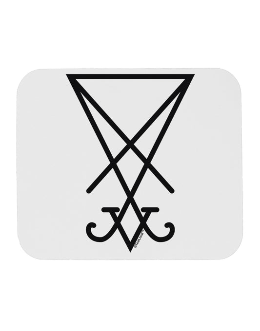Sigil of Lucifer - Seal of Satan Mousepad-TooLoud-White-Davson Sales