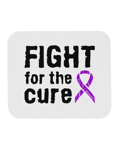 Fight for the Cure - Purple Ribbon Epilepsy Mousepad-TooLoud-White-Davson Sales