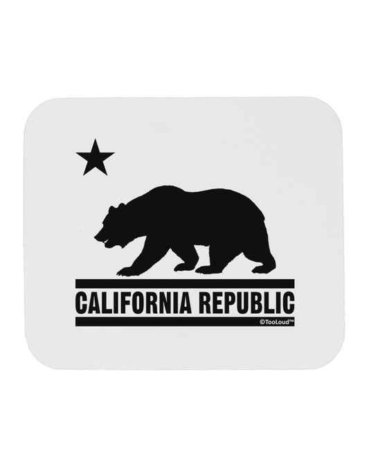 California Republic Design - Cali Bear Mousepad by TooLoud-TooLoud-White-Davson Sales