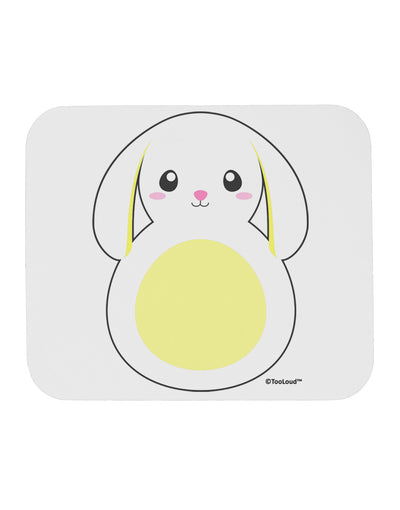 Cute Bunny with Floppy Ears - Yellow Mousepad by TooLoud-TooLoud-White-Davson Sales