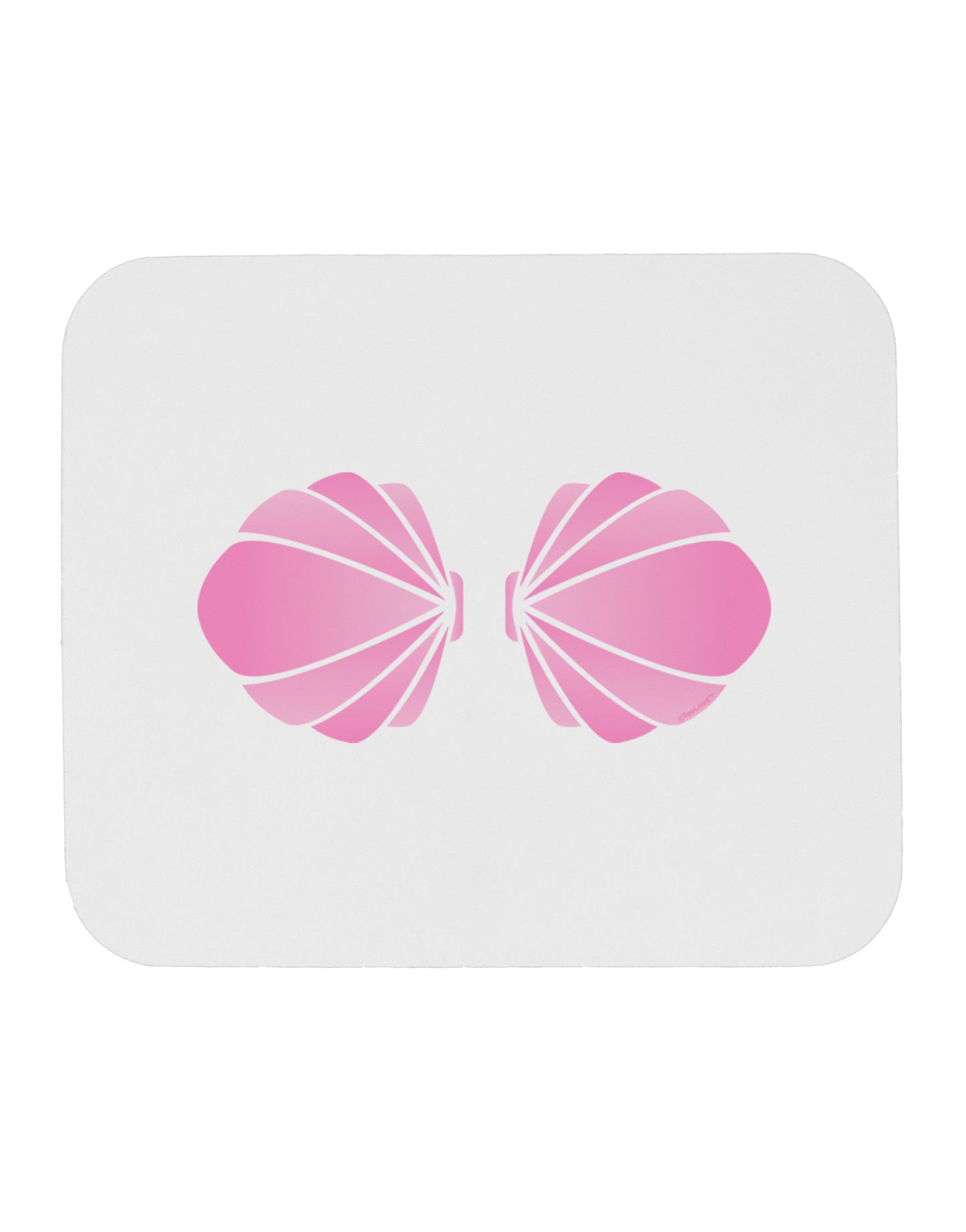 Easy Mermaid Costume Pink Shells - Halloween Mousepad-TooLoud-White-Davson Sales