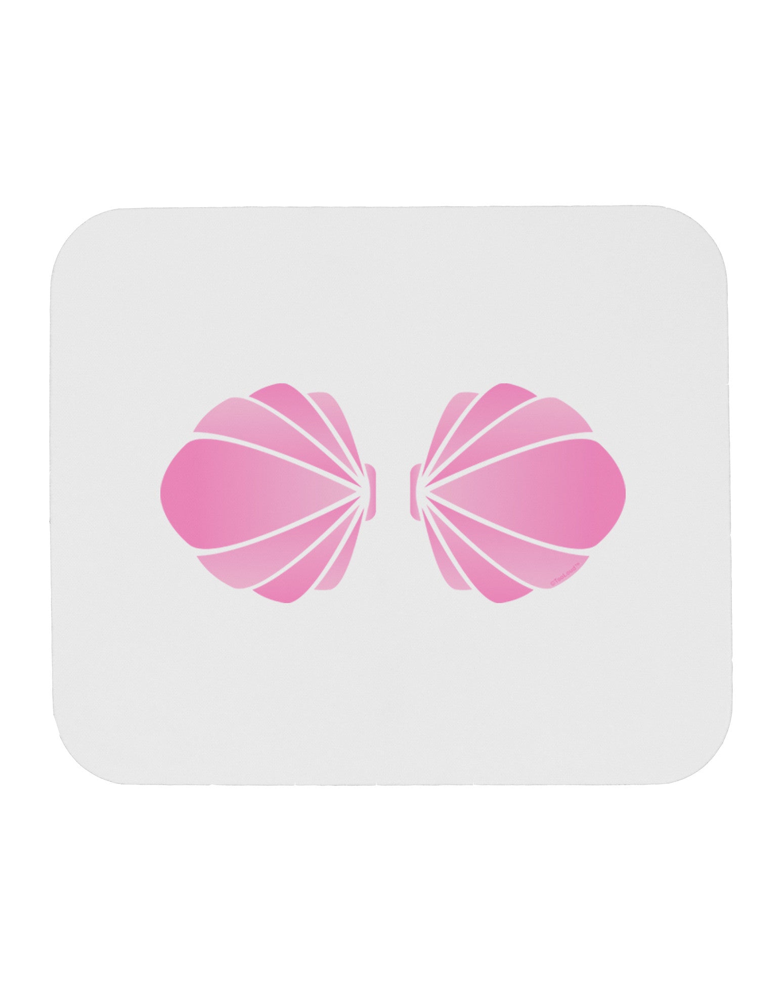 Easy Mermaid Costume Pink Shells - Halloween Mousepad-TooLoud-White-Davson Sales