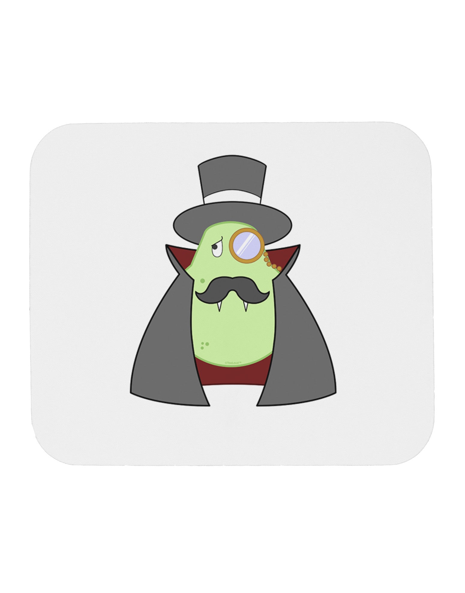 Sir Pearrington Vampire - Cute Fruit Mousepad-TooLoud-White-Davson Sales