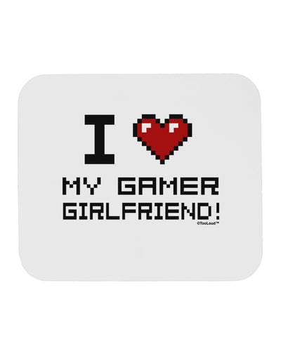 I Heart My Gamer Girlfriend Mousepad-TooLoud-White-Davson Sales