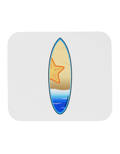 Starfish Surfboard Mousepad by TooLoud-TooLoud-White-Davson Sales