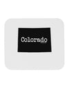 Colorado - United States Shape Mousepad-TooLoud-White-Davson Sales