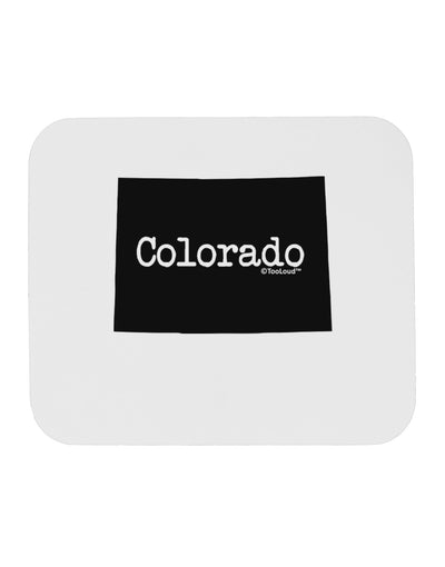 Colorado - United States Shape Mousepad-TooLoud-White-Davson Sales