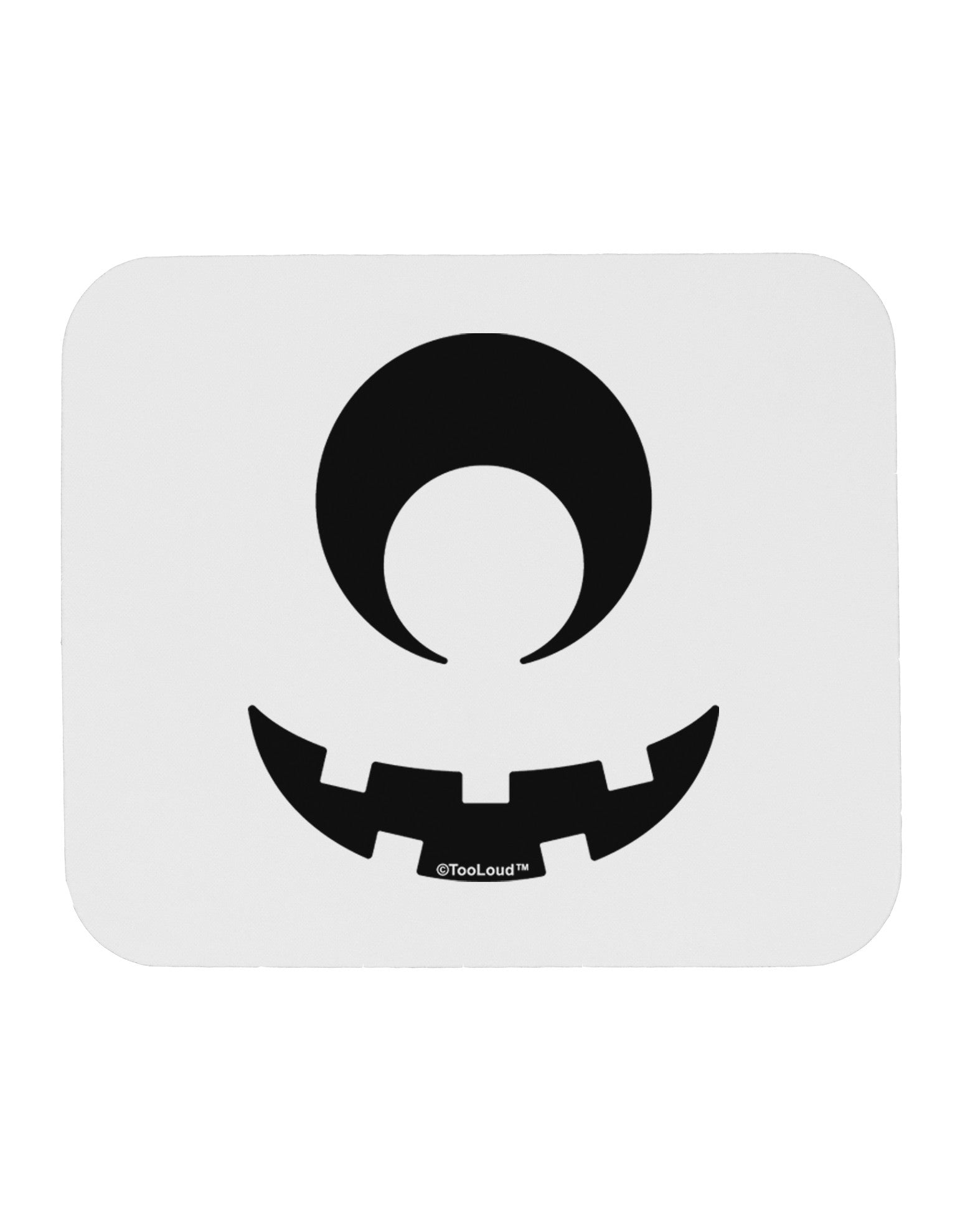 Cyclops Jack-o-Lantern Mousepad-TooLoud-White-Davson Sales