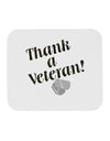 Thank A Veteran Mousepad-TooLoud-White-Davson Sales