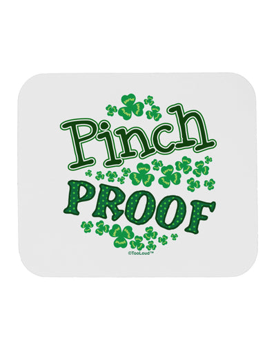 Pinch Proof St Patricks Day Mousepad-TooLoud-White-Davson Sales