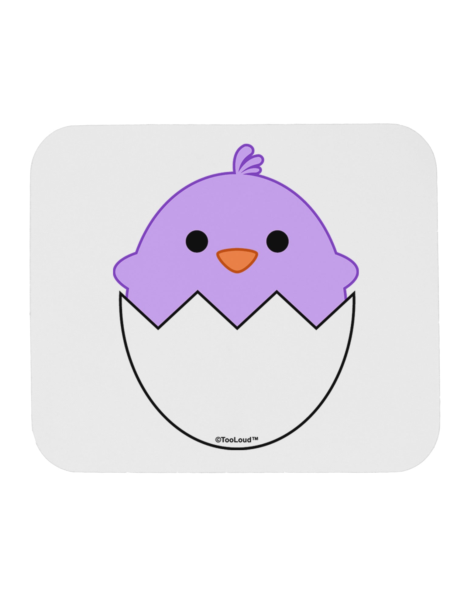 Cute Hatching Chick - Purple Mousepad by TooLoud-TooLoud-White-Davson Sales