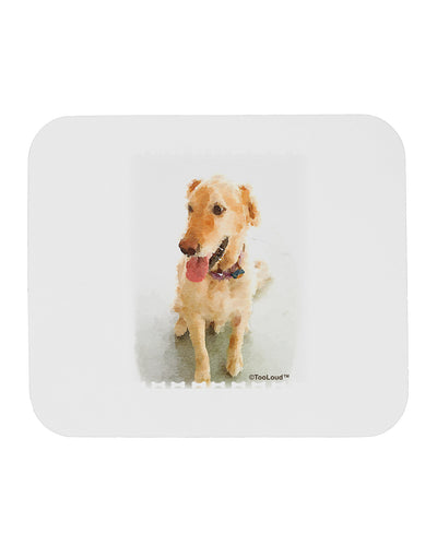 Golden Retriever Watercolor Mousepad-TooLoud-White-Davson Sales