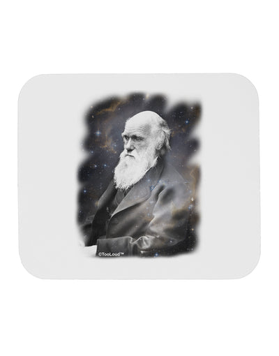 Charles Darwin In Space Mousepad by TooLoud-TooLoud-White-Davson Sales