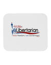 Libertarian Slogan Mousepad-TooLoud-White-Davson Sales