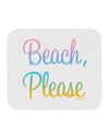 Beach Please - Summer Colors Mousepad-TooLoud-White-Davson Sales