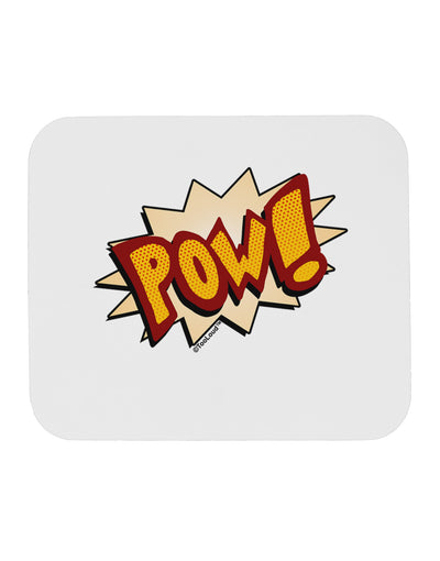 Onomatopoeia POW Mousepad-TooLoud-White-Davson Sales