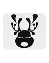 Cute Black Reindeer Face Christmas Mousepad-TooLoud-White-Davson Sales