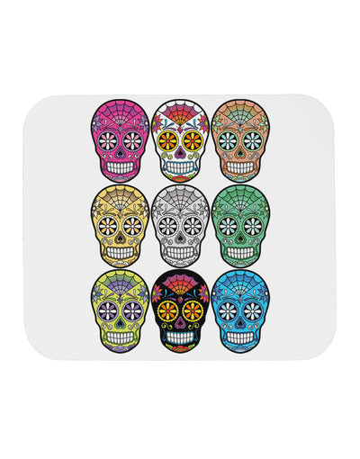 Dia de los Muertos Calaveras Sugar Skulls Mousepad-TooLoud-White-Davson Sales