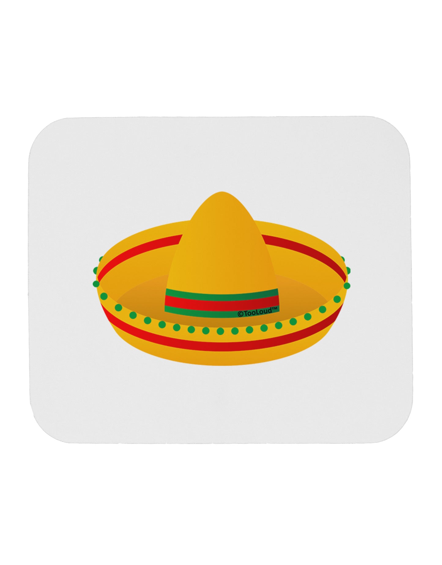 Sombrero Design Mousepad by TooLoud-TooLoud-White-Davson Sales