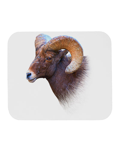 Majestic Bighorn Ram Mousepad-TooLoud-White-Davson Sales