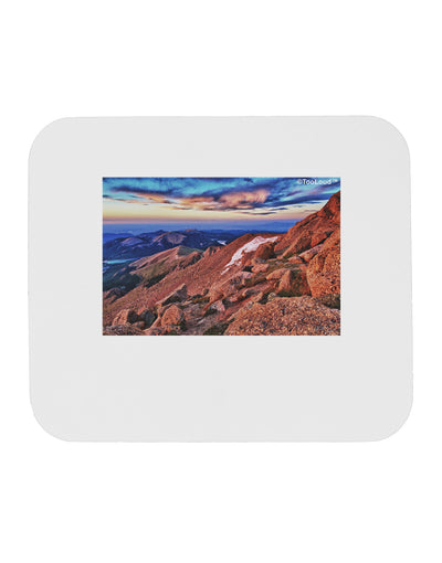 Colorado Mtn Sunset Mousepad-TooLoud-White-Davson Sales