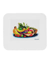 TooLoud Watercolor Fruit Bowl 3 Mousepad-TooLoud-White-Davson Sales