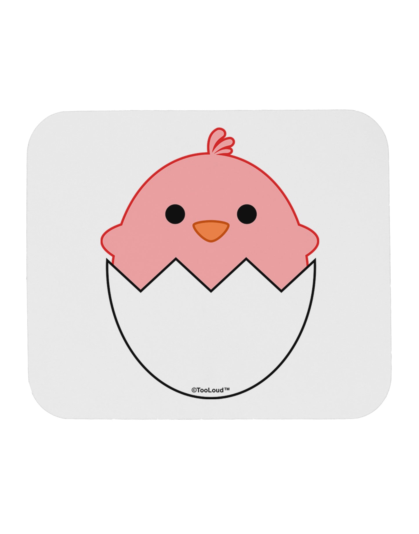 Cute Hatching Chick - Pink Mousepad by TooLoud-TooLoud-White-Davson Sales