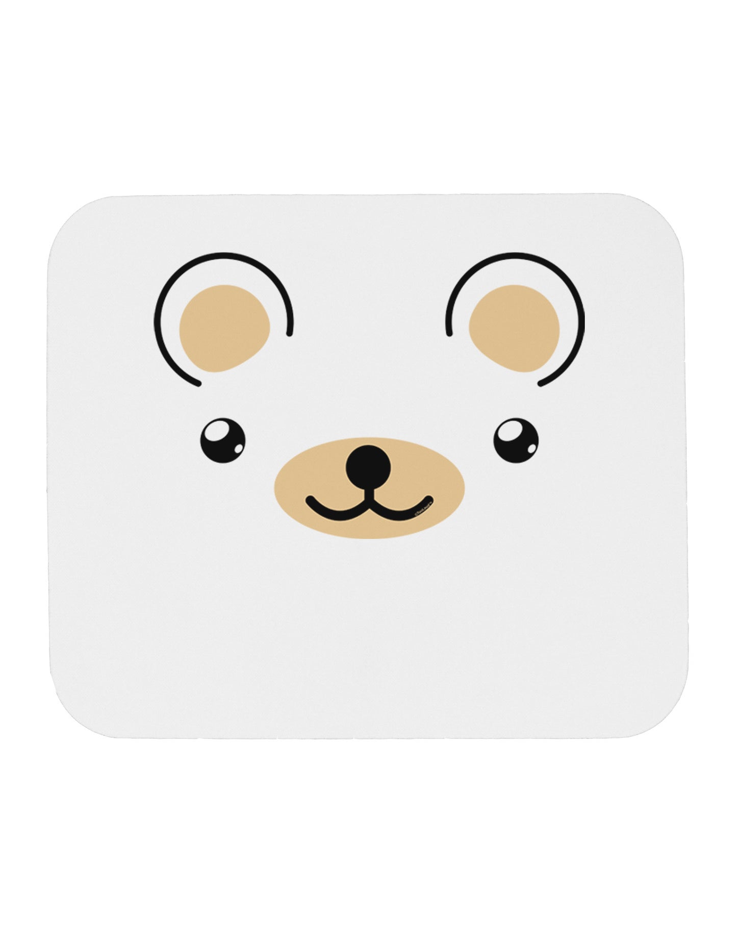 Kyu-T Ears - Beartholomew Teddy Bear Mousepad-TooLoud-White-Davson Sales