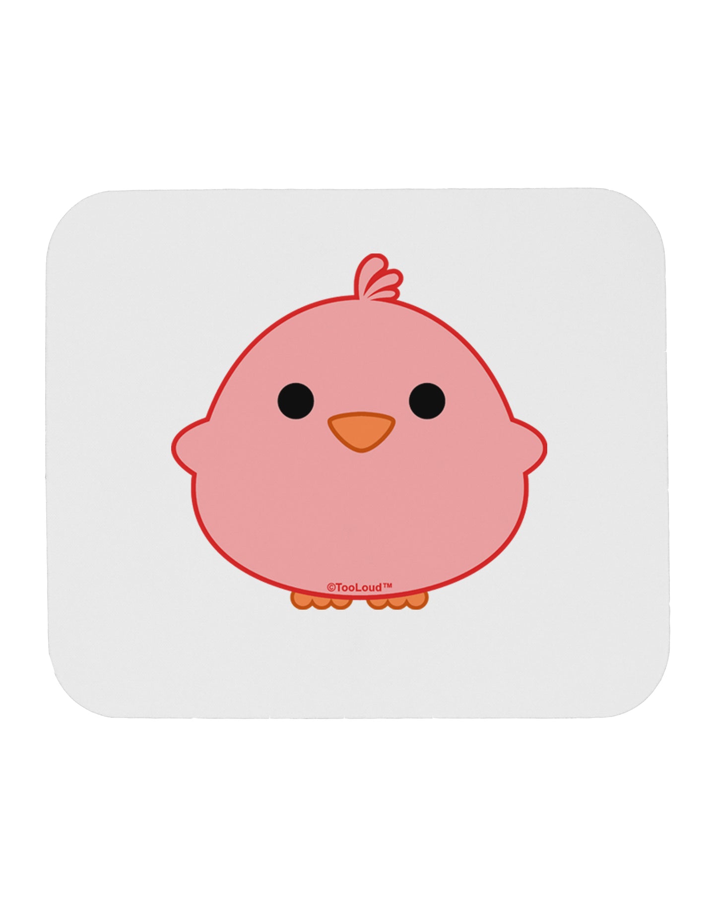 Cute Little Chick - Red Mousepad by TooLoud-TooLoud-White-Davson Sales