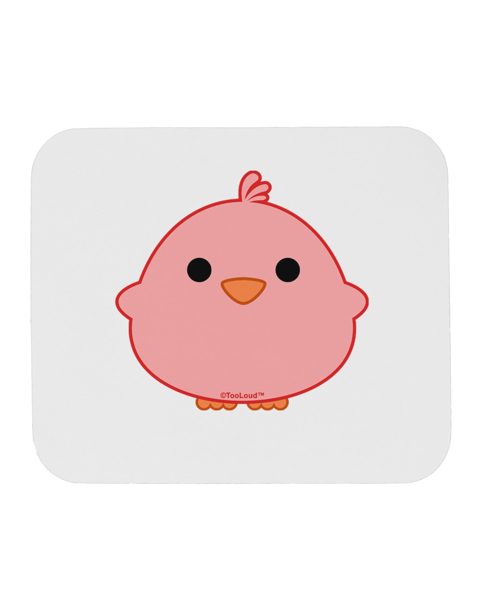 Cute Little Chick - Red Mousepad by TooLoud-TooLoud-White-Davson Sales