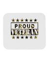 Proud Veteran Camo Mousepad-TooLoud-White-Davson Sales