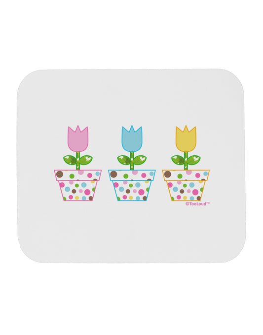 Three Easter Tulips Mousepad by TooLoud-TooLoud-White-Davson Sales