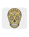 Version 8 Gold Day of the Dead Calavera Mousepad-TooLoud-White-Davson Sales