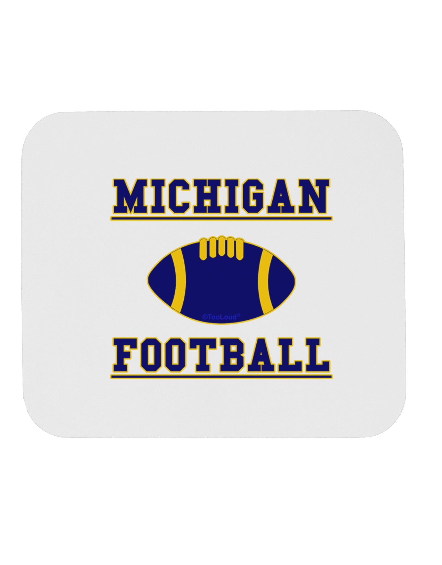 Michigan Football Mousepad by TooLoud-TooLoud-White-Davson Sales