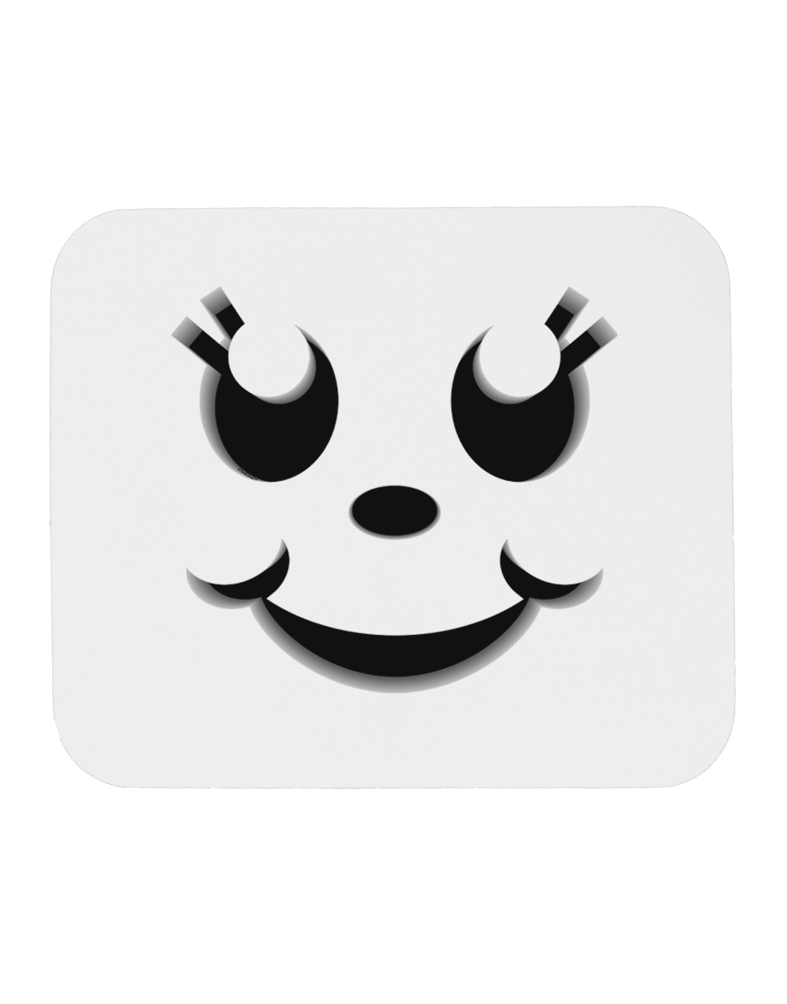 Cute Girl Jack O Lantern Pumpkin Face Mousepad-TooLoud-White-Davson Sales
