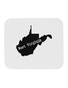 West Virginia - United States Shape Mousepad-TooLoud-White-Davson Sales