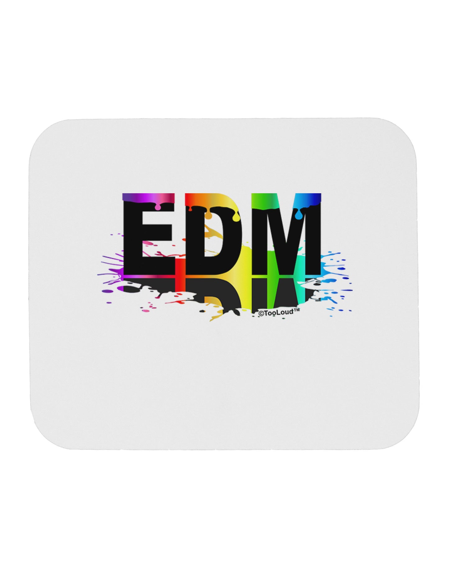 Paint EDM Mousepad-TooLoud-White-Davson Sales