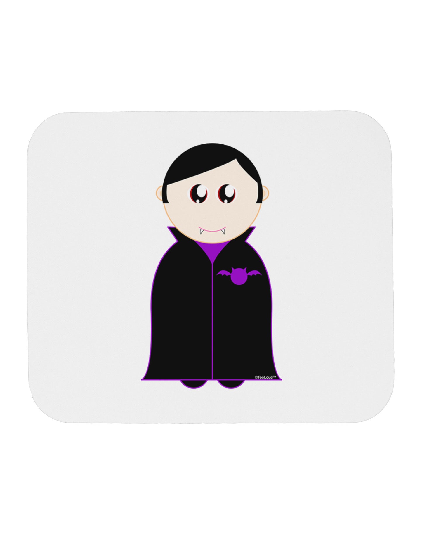 Cute Vampire Boy Halloween Mousepad-TooLoud-White-Davson Sales