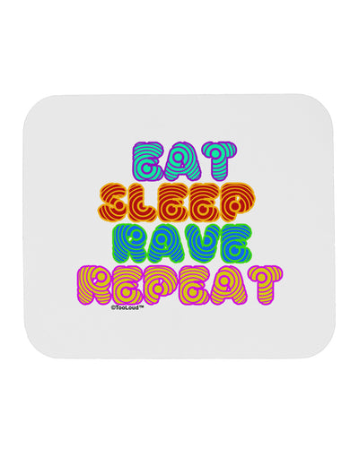 Eat Sleep Rave Repeat Hypnotic Mousepad by TooLoud-TooLoud-White-Davson Sales