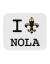 I Love NOLA Fleur de Lis Mousepad-TooLoud-White-Davson Sales