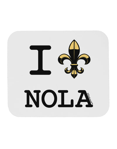 I Love NOLA Fleur de Lis Mousepad-TooLoud-White-Davson Sales