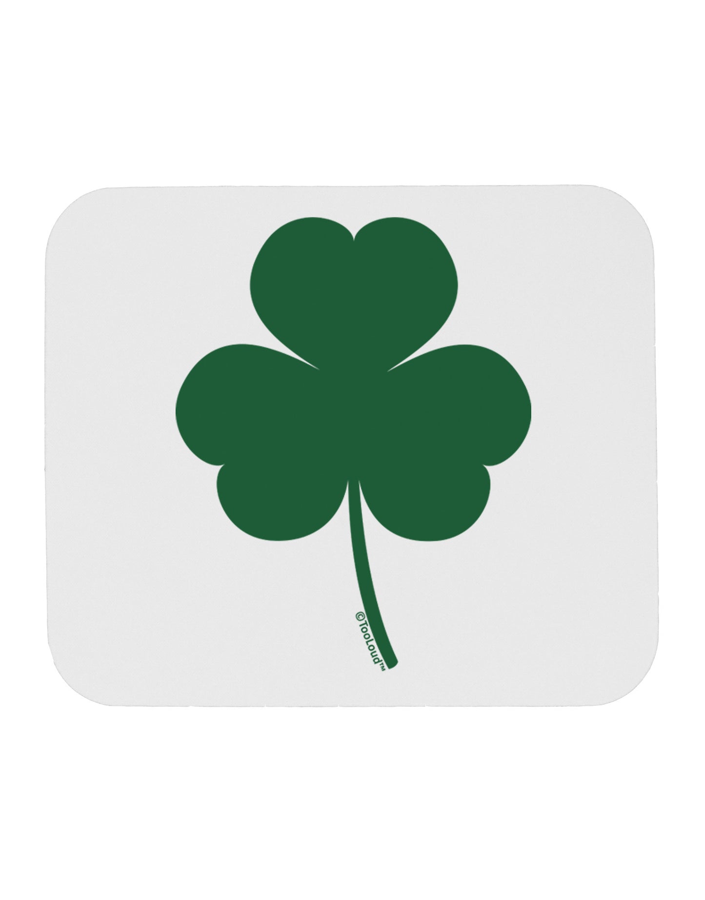 Traditional Irish Shamrock Mousepad-TooLoud-White-Davson Sales