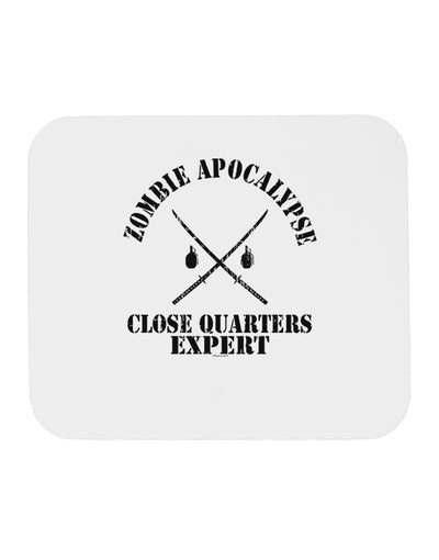 Zombie Apocalypse Close Quarters Expert Mousepad-TooLoud-White-Davson Sales