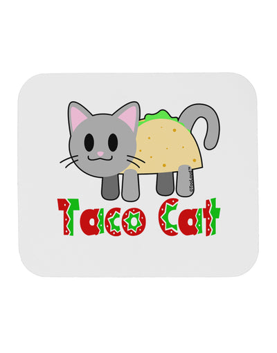 Cute Taco Cat Design Text Mousepad by TooLoud-TooLoud-White-Davson Sales