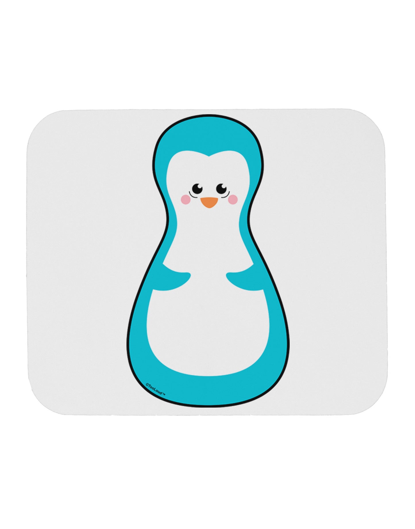 Cute Penguin Matryoshka Nesting Doll - Christmas Mousepad-TooLoud-White-Davson Sales