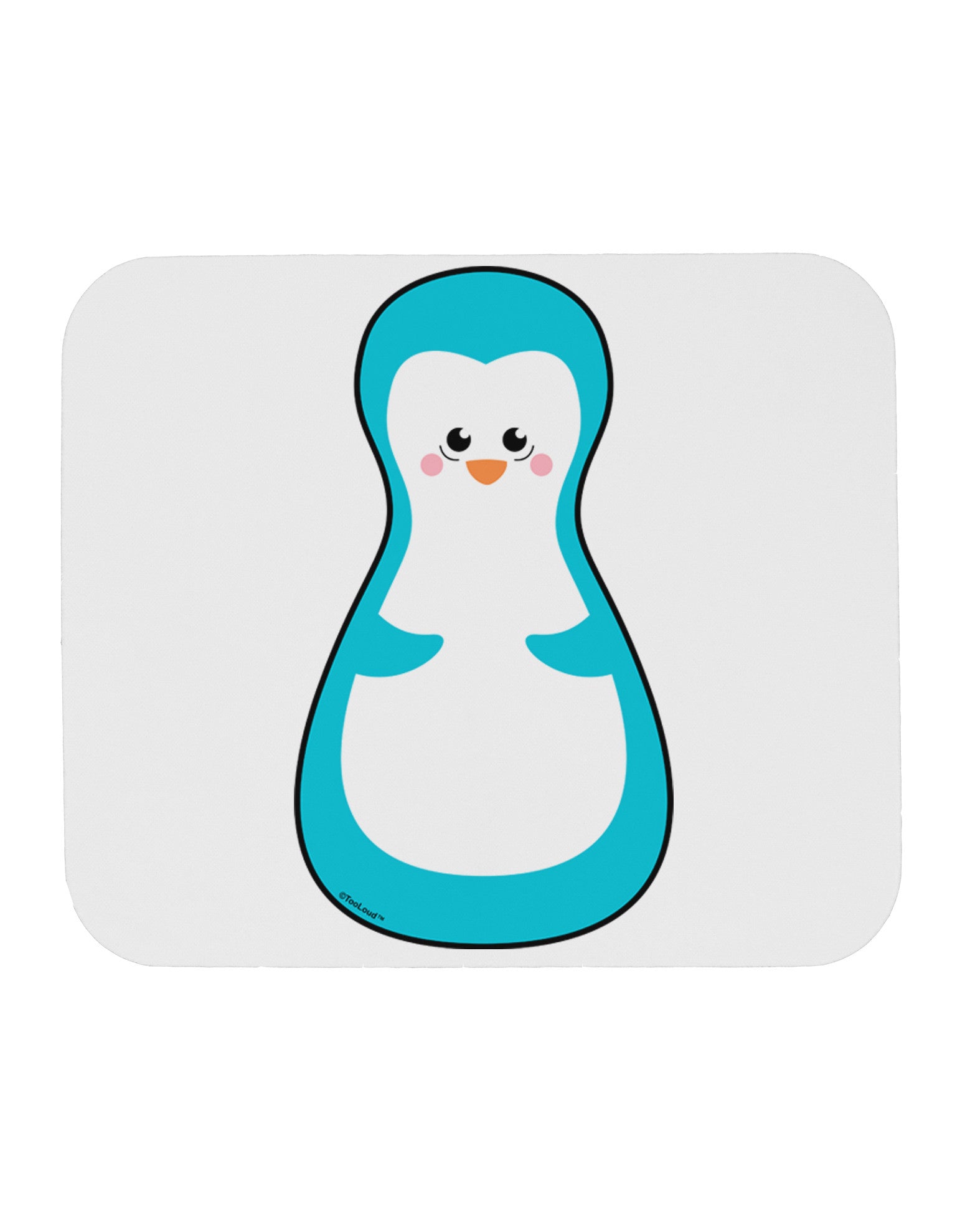 Cute Penguin Matryoshka Nesting Doll - Christmas Mousepad-TooLoud-White-Davson Sales