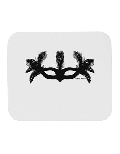 Masquerade Mask Silhouette Mousepad by TooLoud-TooLoud-White-Davson Sales